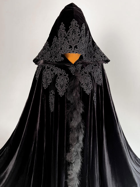 Cape black feathers